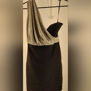 Rok black grey dress
